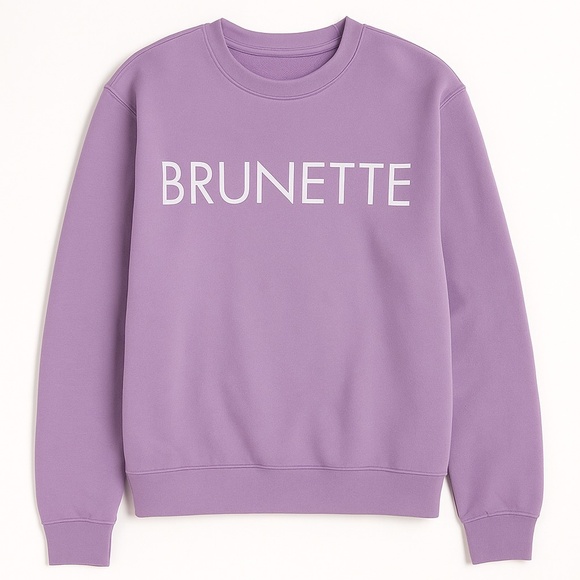 Brunette The Label | Classic Crewneck | Lilac | Size S/M - Picture 1 of 6